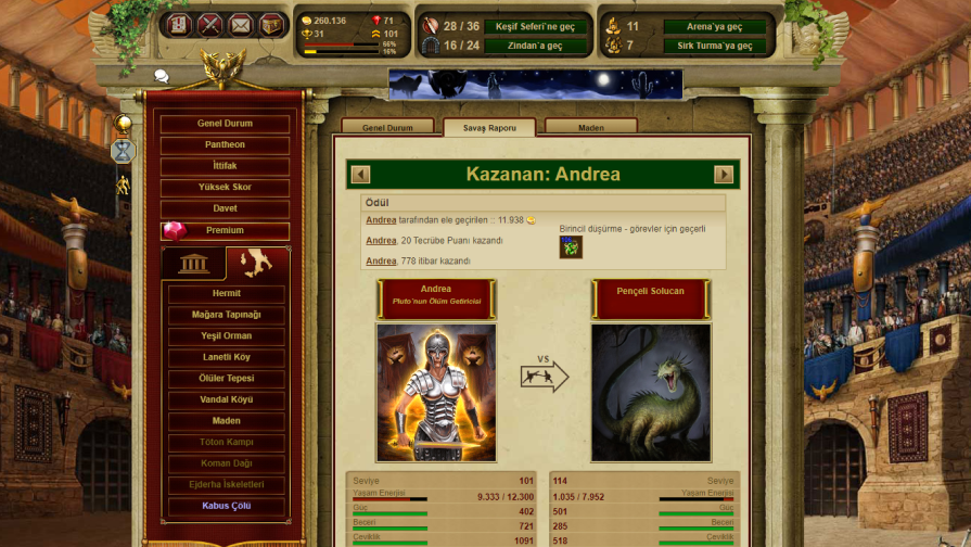 Gladiatus screenshot 4