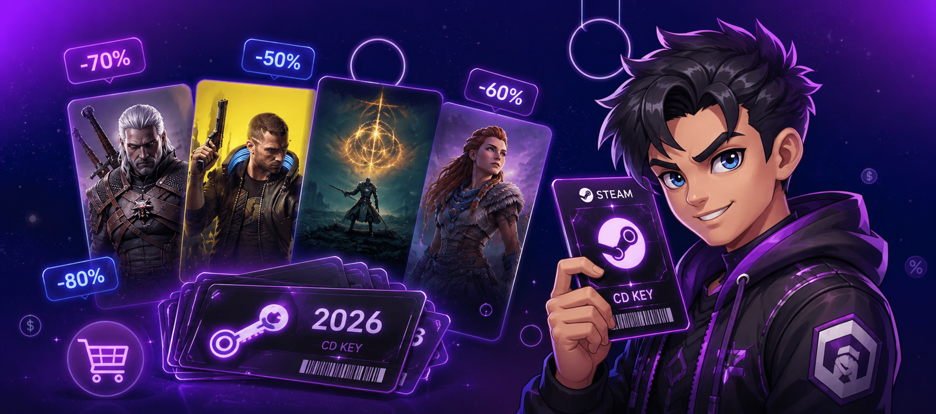 Günstige CD-Keys für die beliebtesten Spiele 2026